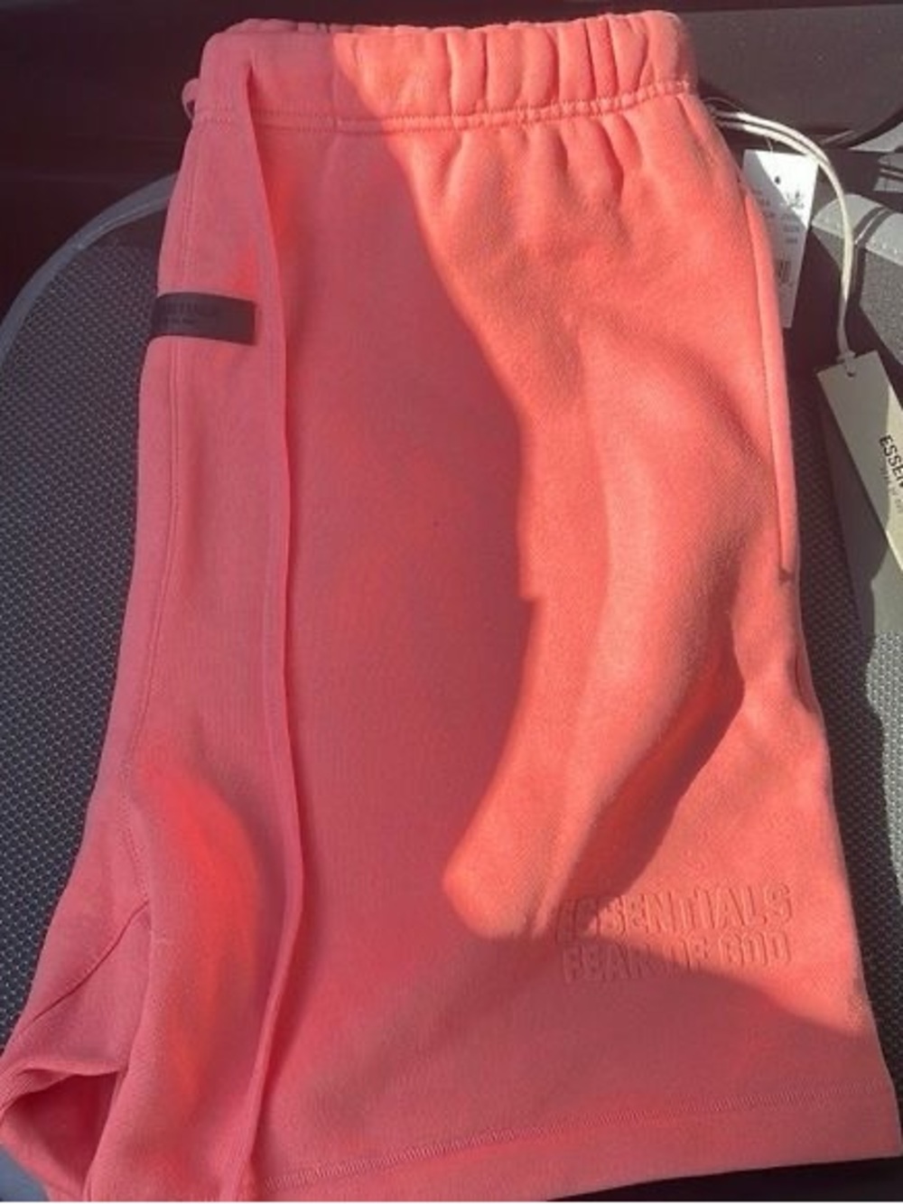 Essentials Coral Pink Sweatshorts